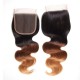 Kriyya High Grade Ombre Body Wave 4x4 Lace Closure Virgin Human Hair Free Part Closure Sew In