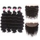 Kriyya Loose Deep Wave Weave 4 Bundles With 13x4 Lace Frontal Indian Remy Human Hair