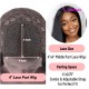 Kriyya Ombre Colored Bob Wigs with Face Freaming Streaks Lace Part Highlight Human Hair Wig With Dark Root 150% Density