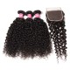 Kriyya 3 Bundles Malaysian Curly Hair Weave With Closure 4X4 Inch