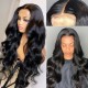 Kriyya Body Wave Middle Part Wigs Body Wave Lace Part Wig 150% Density Natural Color