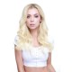 Kriyya Remy Hair Seamless Clip Ins Platinum Blonde Human Hair Extensions