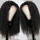 Kriyya 16 Inch Curly 4x4 Lace Closure Wigs 100% Remy Human Hair Wig Pre Plucked 150% Density
