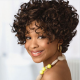 Kriyya Bouncy Curly Short Pixie Cut Wig With Bangs Fluffy Curls Human Hair Machine Made Wigs