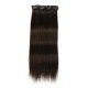 Kriyya 100g Best Clip In Hair Extensions Dark Brown Remy Hair Extensions