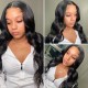 Kriyya Brazilian Body Wave Lace Part Wig 150% Density Virgin Hair Wigs Natural Black