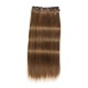 Kriyya 160g Clip Ins Hair Extensions Chestnut Brown Remy Hair
