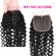 Kriyya 3 Bundles Malaysian Curly Hair Weave With Closure 4X4 Inch