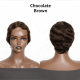Kriyya Finger Waves Short Pixie Cut Wig Ocean Wave Human Hair Machine Made Wigs