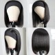 Kriyya HeadBand Wigs Human Hair Bob Wigs 150% Density Virgin Hair Glueless Wigs Natural Color