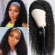 Kriyya Remy Jerry Curly Headband Wig Gluless Human Hair Wig
