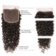 Kriyya Peruvian Jerry Curly Virgin 100 Human Hair 3 Bundles With 4x4 Lace Closure