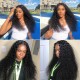 Flash Sale 14 Inch V Part Human Hair Kinky Curly Glueless Wigs