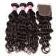 Kriyya Malaysian Natural Wave Remy Human Hair 3 Bundles With 4*4 Lace Closure