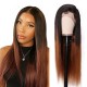 Kriyya 13x6 Straight Human Hair Lace Front Wigs 150% Density T1B4 Color