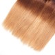 Kriyya 3 Pcs Straight Hair Bundles With 4x4 Lace Closure T1B/4/27 Ombre Malaysian Human Hair