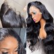 Kriyya 13x6  Lace Frontal Wigs Body Wave 180% Density Virgin Human Hair Wig