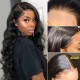 Kriyya 13x6  Lace Frontal Wigs Body Wave 180% Density Virgin Human Hair Wig