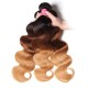 Kriyya Body Wave Bundles T1B/4/27 Ombre Hair Color Indian Human Hair 3 Pcs