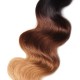 Kriyya Body Wave Bundles T1B/4/27 Ombre Hair Color Indian Human Hair 3 Pcs