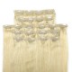 Kriyya 20 Inch Hair Extensions Blonde Clip In 100% Human Hair