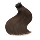 Kriyya 100g Clip In Human Hair Extensions Chocolate Brown Remy Hair