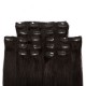 Kriyya Remy Clip In Hair Extensions Natural Black 24 Inch