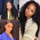 Kriyya Deep Wave 3 Bundles Virgin Indian Human Hair Weave 7A Hair