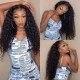 Kriyya  Jerry Curly Human Hair 13x4 Lace Front Wig Pre-plucked Virgin Hair Wig 150% Density