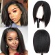Kriyya Kinky Straight Short Bob Wigs 13X4 Lace Front Human Hair Wig 130% 150% Density