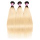 Kriyya 3 Pcs T1B/613 Ombre Virgin Hair Bundle Deals Malaysian Straight Hair