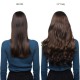 Kriyya 160g Clip In Hair Extensions Chocolate Brown 16-24 Inch Remy Hair Extensions