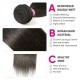 Kriyya Straight 100% Virgin Hair Malaysian 3 Bundles With 13*4 Transparent Lace Frontal