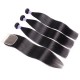 Kriyya Brazilian Virgin Hair 3pcs Straight Hair With 4*4 Lace Closure