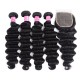Kriyya Loose Wave Malaysian Human Hair 4 Bundles With Closure