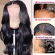 Kriyya 4x4 Lace Closure Wig Pre Plucked Body Wave Remy Hair Wig Natural Black 150% Density