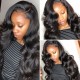 Kriyya 4x4 Lace Closure Wig Pre Plucked Body Wave Remy Hair Wig Natural Black 150% Density