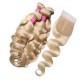 Kriyya 613 Blonde Body Wave Hair Styles Malaysian 4 Bundles With 4x4 Closure
