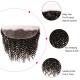 Kriyya Indian Remy Jerry Curly 4 Bundles And 13x4 Transparent Lace Frontal Closure Deals