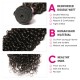 Kriyya Indian Remy Jerry Curly 4 Bundles And 13x4 Transparent Lace Frontal Closure Deals
