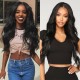 Kriyya Virgin Hair 13*6 Lace Front Pre Plucked Wavy Remy Human Hair Wig