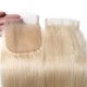 Kriyya Brazilian Hair 3 Pcs 613 Blonde Straight 100 Real Human Hair Weave With 4*4 Lace Closure