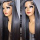 Kriyya HD Transparent Lace Wigs Straight Wigs 5X5 Lace Closure Wig with Baby Hair 180 Density Trendy Kay's Choice