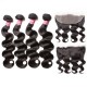 Kriyya Best 13x4 Transparent Hd Lace Frontal With 4 Bundles Body Wave Weave