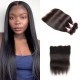 Kriyya Straight 100% Virgin Hair Malaysian 3 Bundles With 13*4 Transparent Lace Frontal