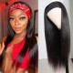 Kriyya Straight Headbands Wigs Glueless Human Hair Wigs with Headband Attached