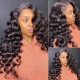 Kriyya Loose Wave 13x4 Lace Front Wigs With Baby Hair 100% Human Hair Natural Black Wig