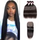 Kriyya Indian 3 Bundles With 5*5 Lace Closure Straight 100% Human Hair