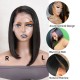 Kriyya Human Hair Bob Wigs With Side Part Short Blunt Cut  Lace Front Wig Asymmetric Bob Wigs