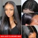 Kriyya 4×4 Straight Lace Closure Wig 150% 180% Density Human Virgin Hair